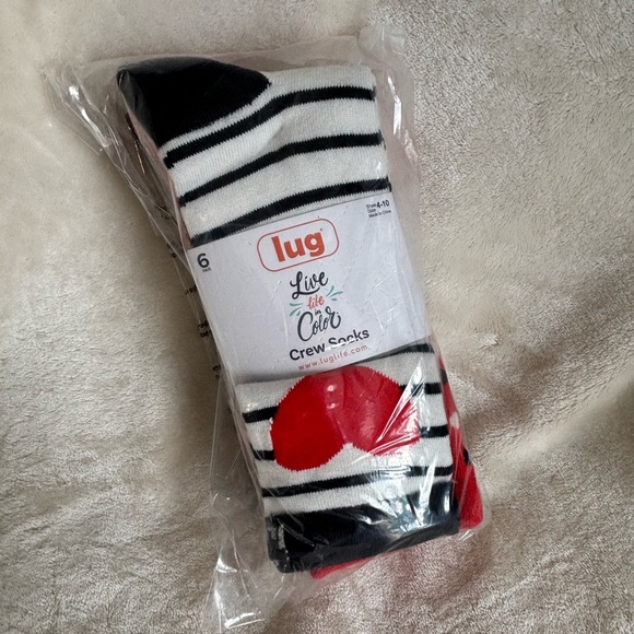 NWT Lug Trotter Socks Set (6 pairs - fits shoe size 4-10) - Picture 2 of 16